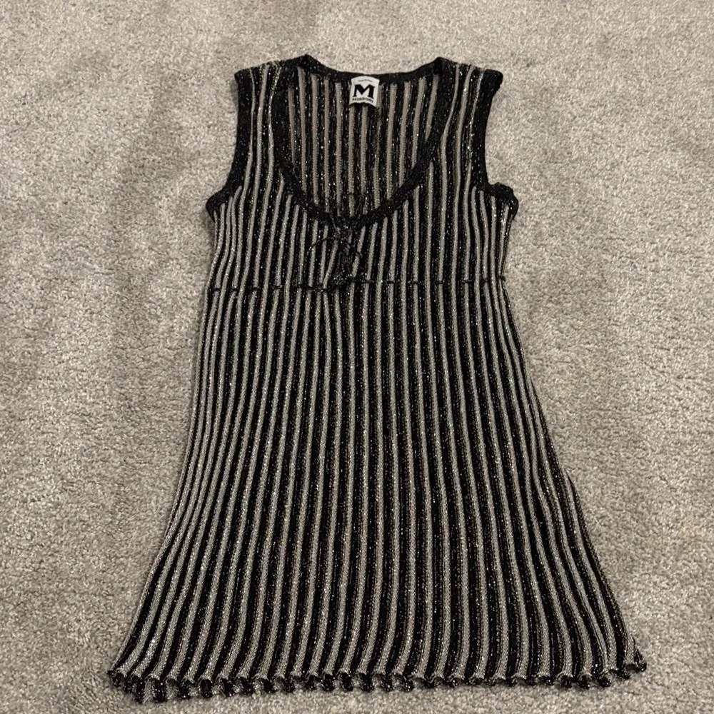 M by Missoni Black/Cream/Silver Striped Metallic Sweater Set - Picture 7 of 9